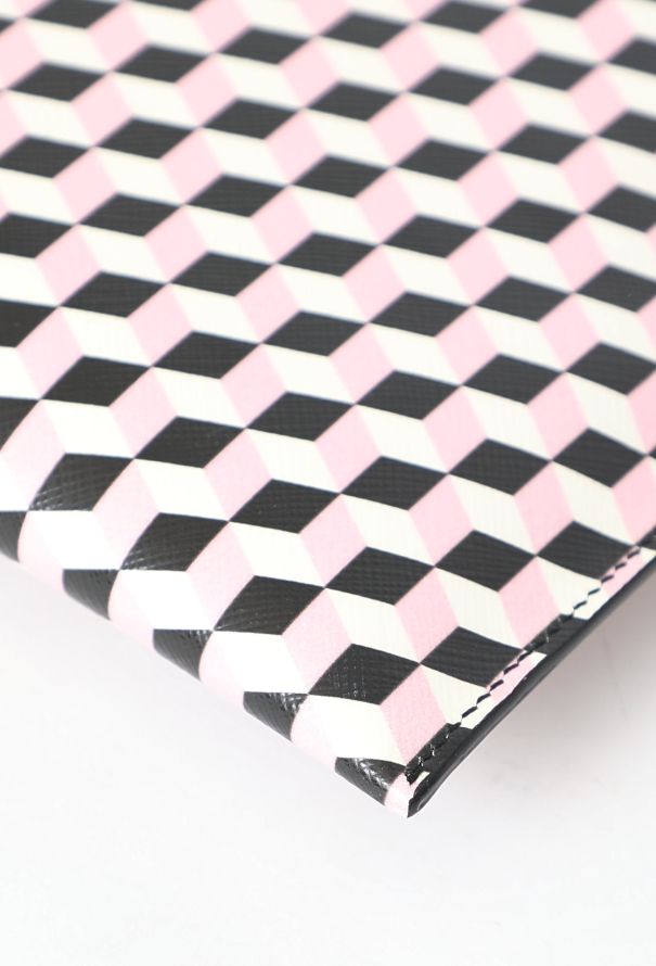 Prada Printed Saffiano Clutch - 7