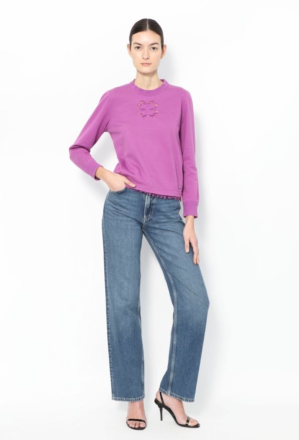 Chanel 2019 Embroidered Clover Sweatshirt - 4