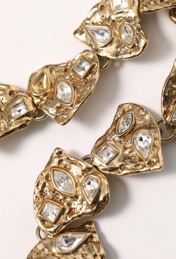 Saint Laurent Vintage Goossens' Strass Heart Necklace - 5