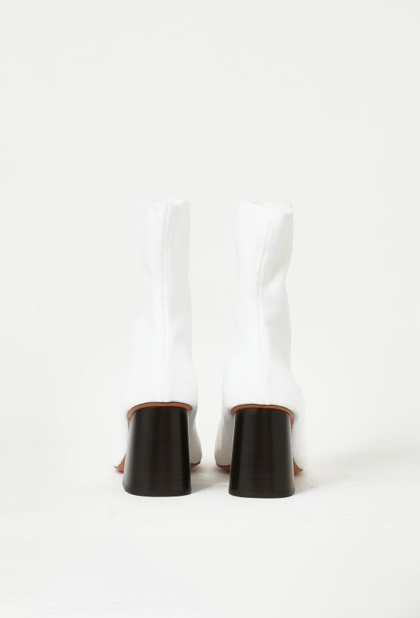 Céline Ribbed Sock Boots - 4