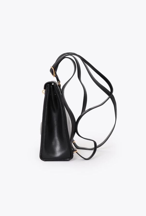 Hermès Vintage Black Box Kelly Ado 20 Backpack - 5