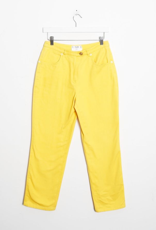 Céline Vintage High-Waisted Denim Trousers - 7
