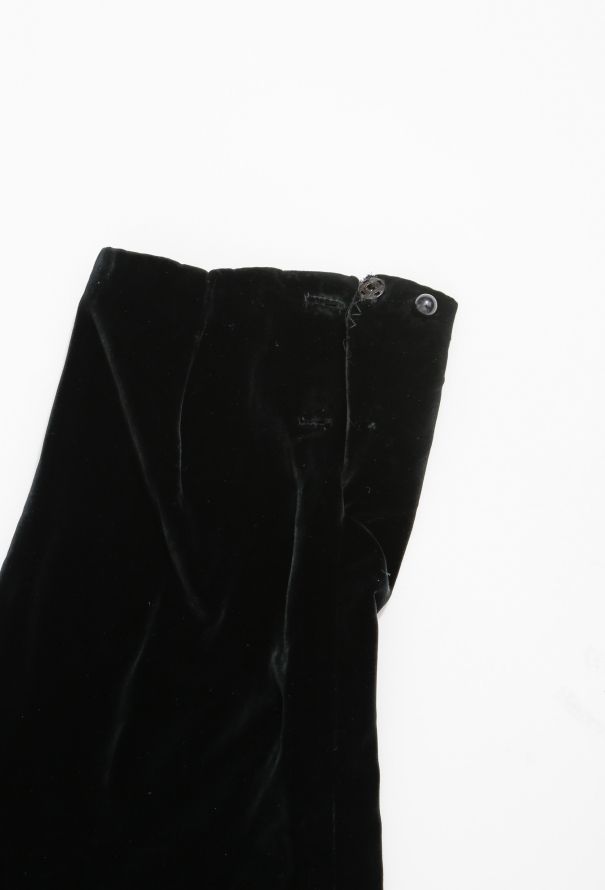 Saint Laurent Vintage Velvet Cropped Trousers - 5