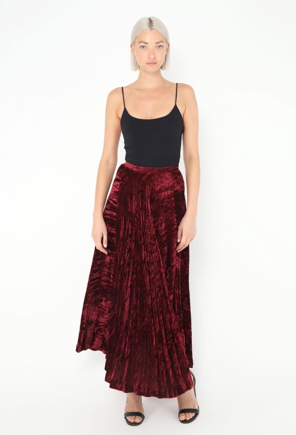 Saint Laurent F/W 1979 Crushed Velvet Skirt - 1