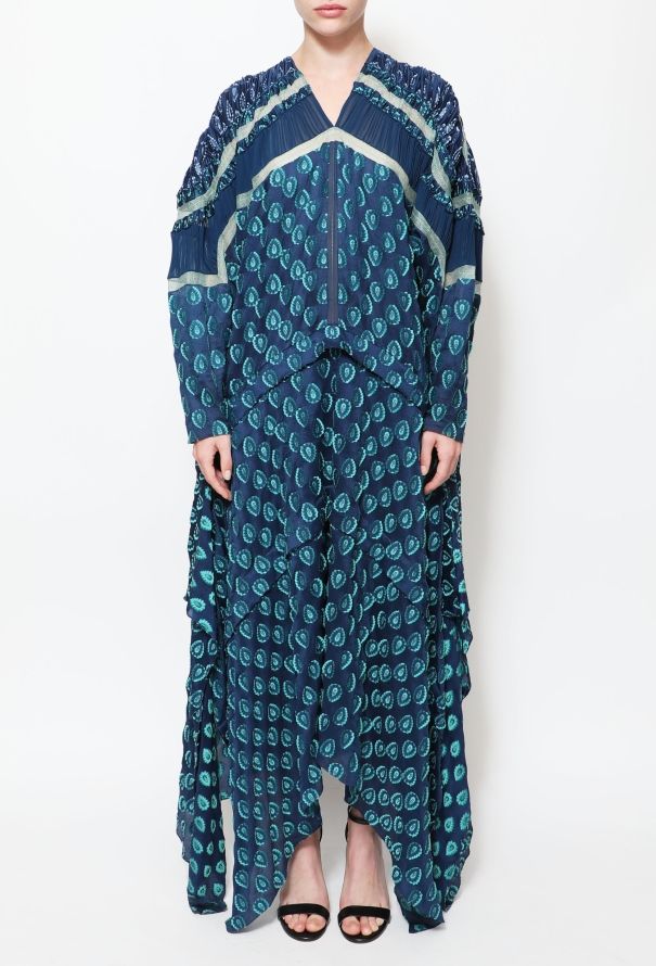 Chloé S/S 2014 Bohemian Georgette Kaftan - 5