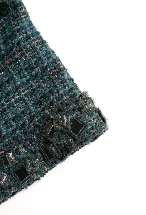 Chanel Lamé Tweed Jacket - 5