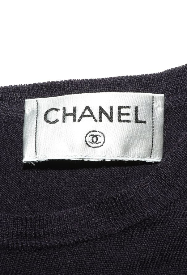 Chanel Cashmere 'CC' Button Sweater - 4