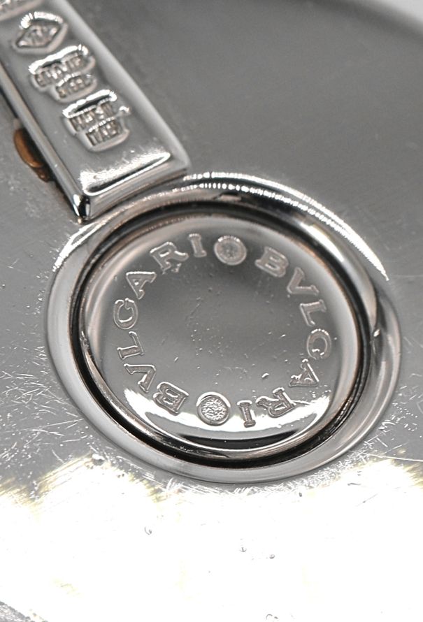 Bulgari 18k White Gold, Steel & Onyx Optical Illusion Pendant - 6