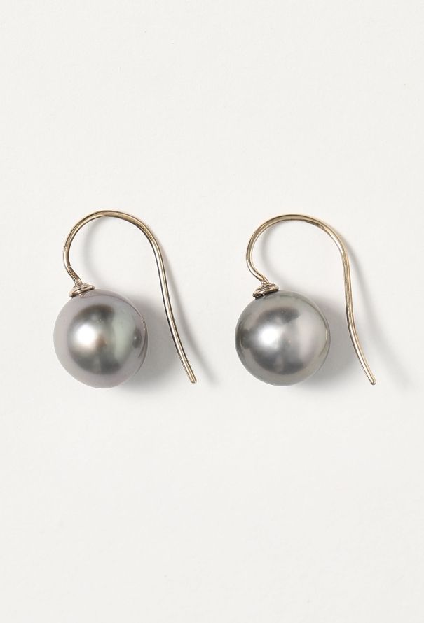Modern Fine Jewelry 18k White Gold & Pearl Earrings - 4
