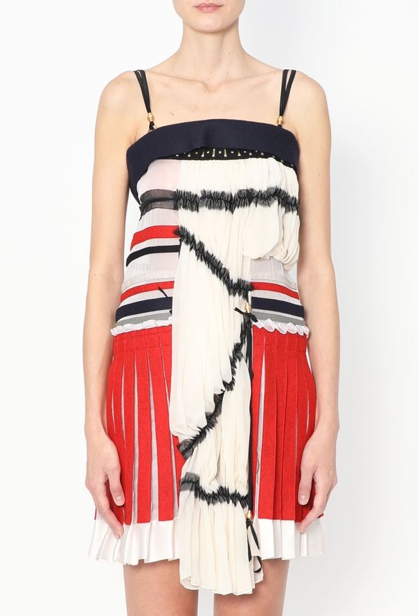 Balenciaga F/W 2007 Tiered Silk Bustier Dress - 3