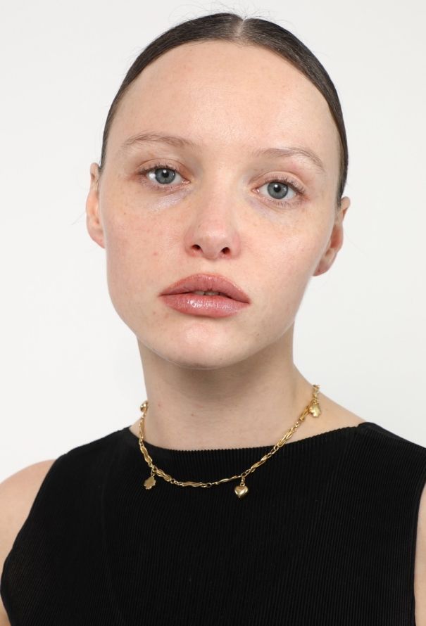 Vintage Fine Jewelry 18k Yellow Gold Charm Necklace - 2