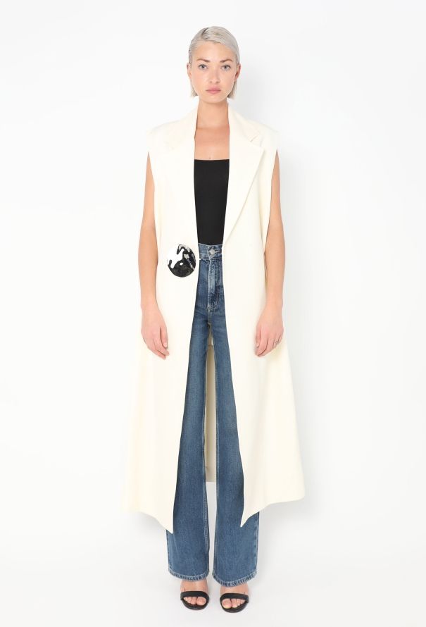 Jil Sander Resort 2024 Hammered Silk Vest - 3