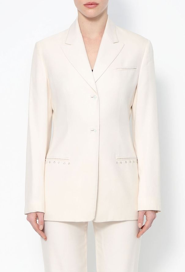 Gianni Versace '80s Embellished Silk Suit - 4