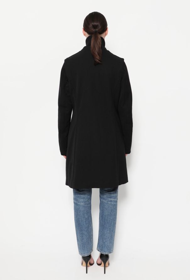 Prada Nylon Ribbed Zip Coat - 4