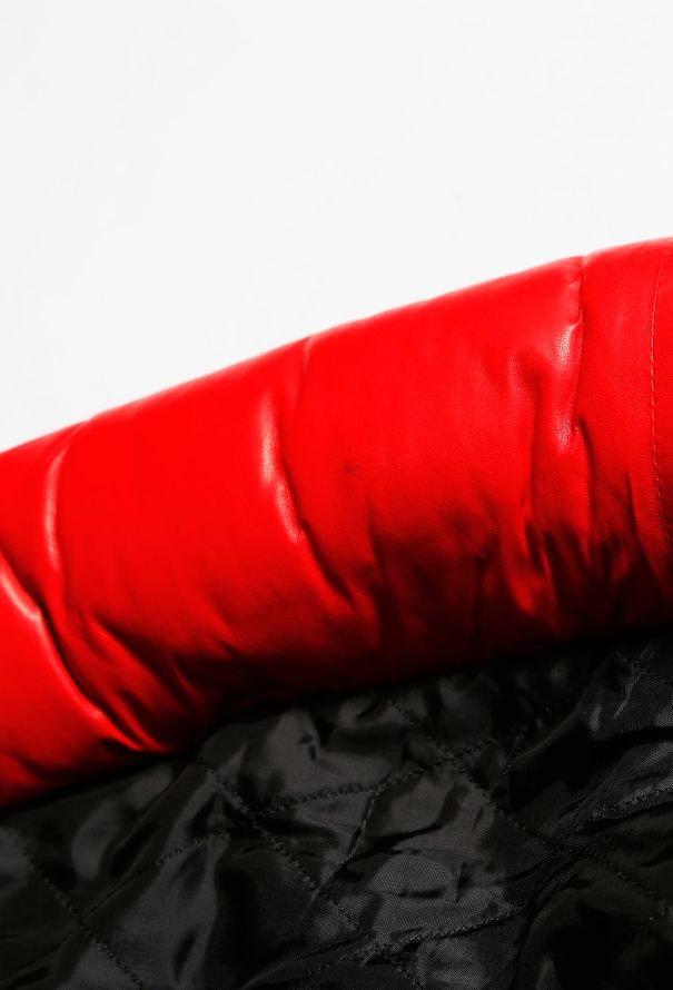 Loewe Belted Leather Puffer Coat - 7