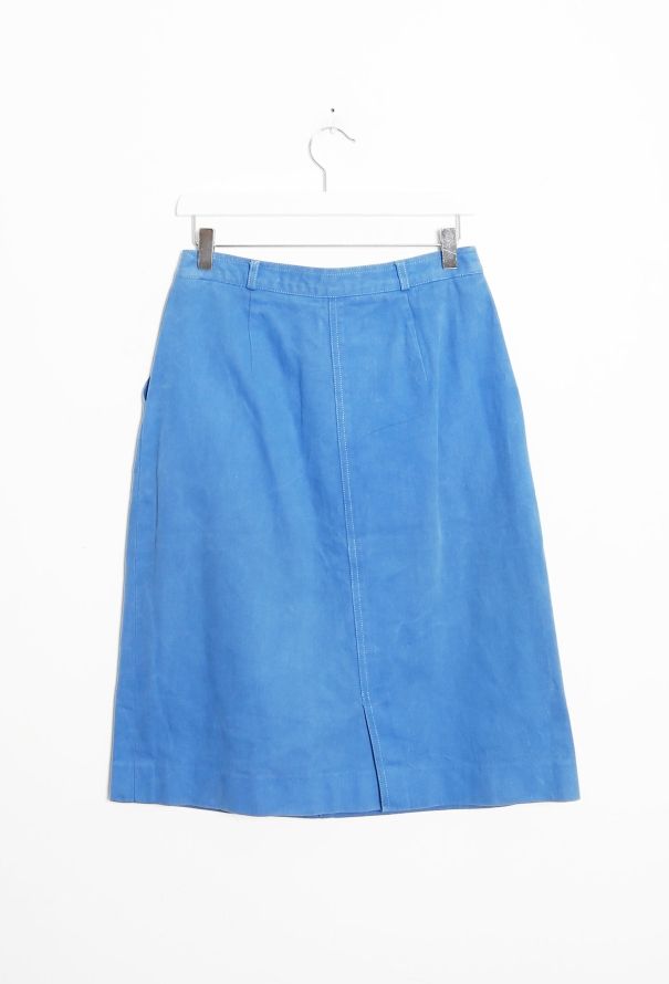 Céline 70s Jean's High-Waisted Blue Denim Skirt - 8