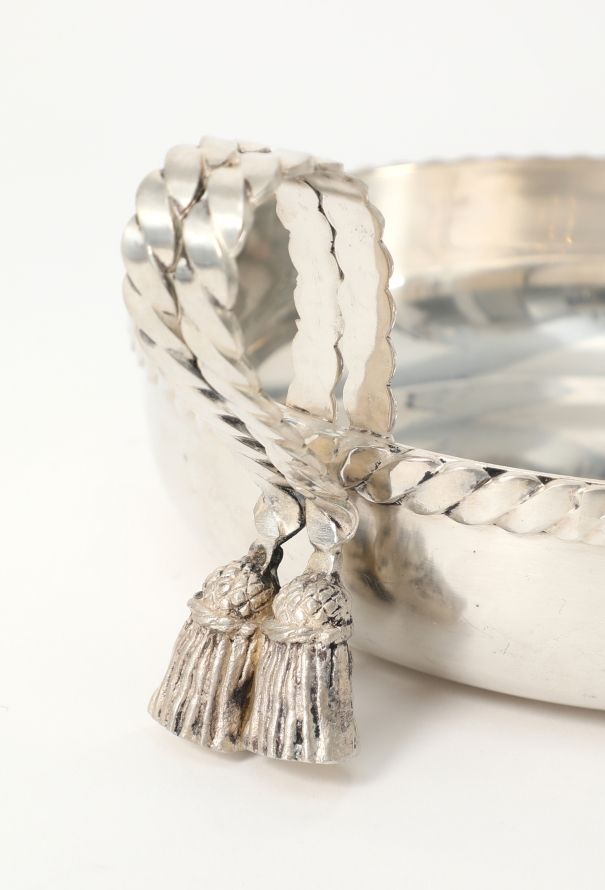 Vintage Objects & Decor '70s Silver Plated Tassel Bowl - 6