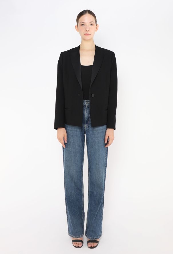 Balenciaga Classic Piqué Smoking Blazer - 3