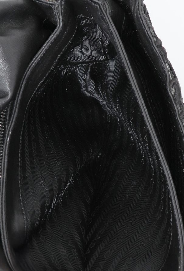 Prada F/W 2008 Guipure Lace Shoulder Bag - 13