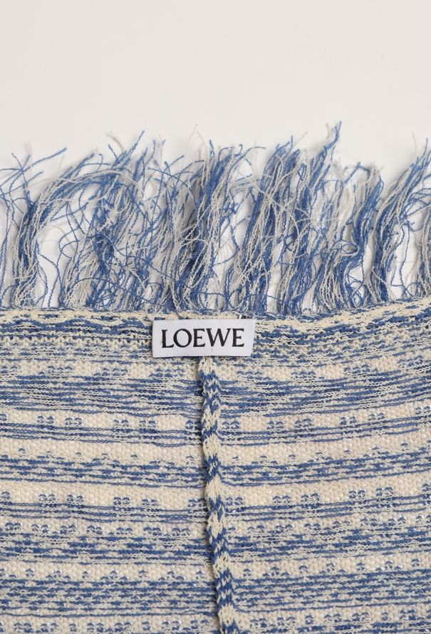 Loewe S/S 2015 Fringed Crochet Poncho - 7