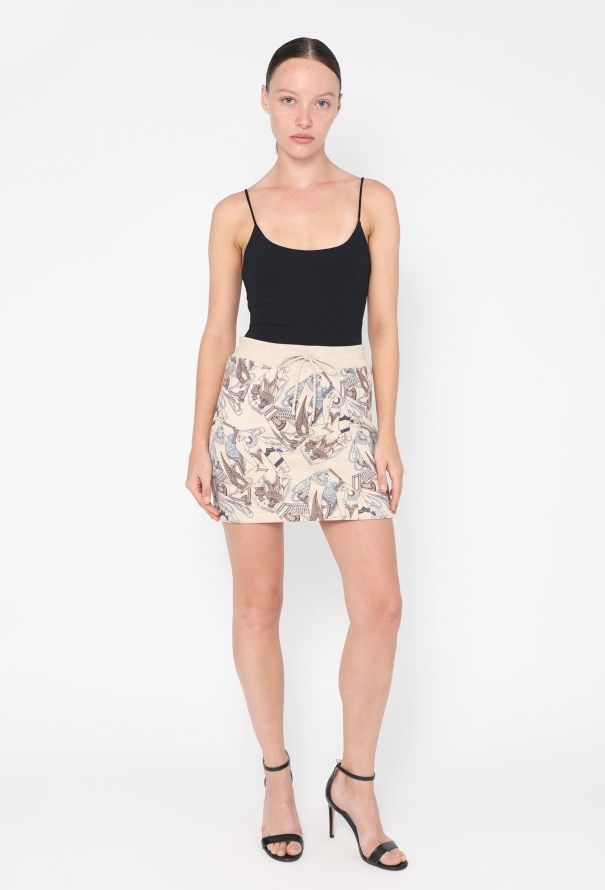 Hermès 2021 'Zouaves et Dragons Finesse' Skirt - 1