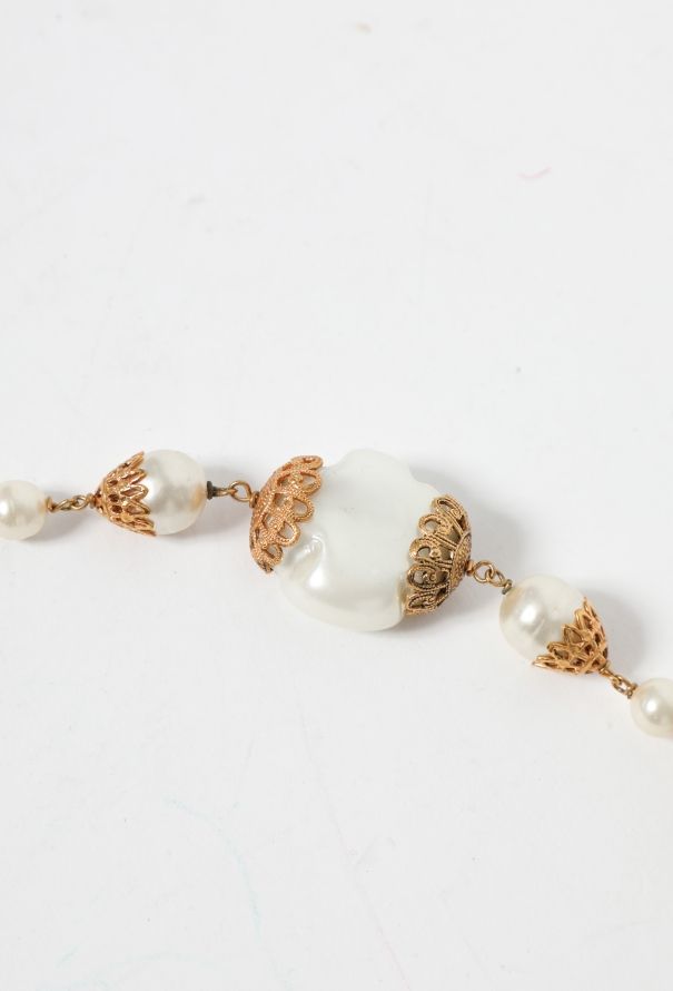 Chanel COLLECTOR F/W 1996 Pearl Filigree Belt - 4