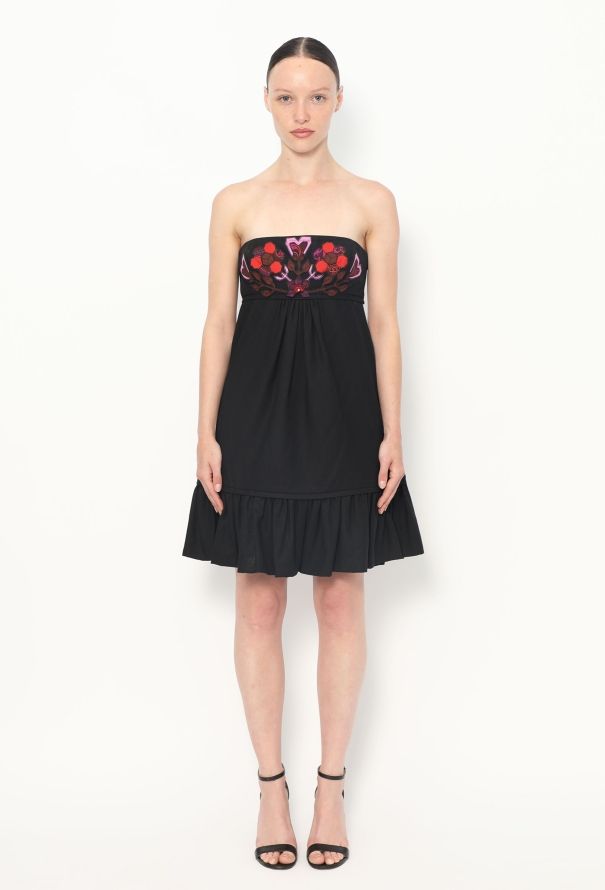 Gucci 2006 Flared Bustier Dress - 3