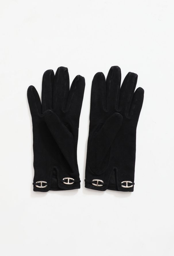 Hermès Suede 'Chaîne d'Ancre' Gloves - 3