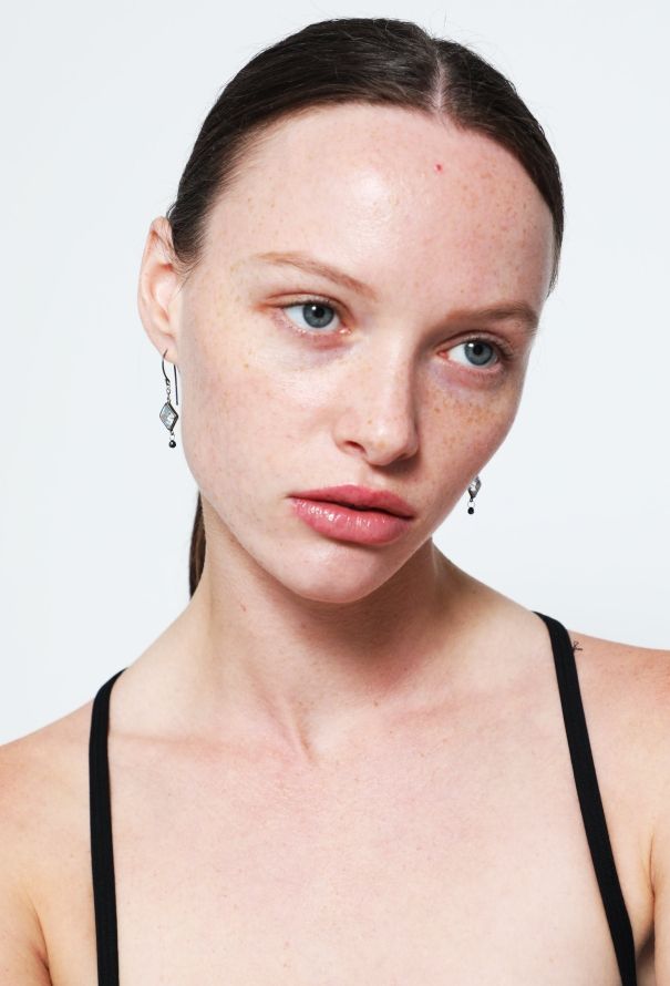 Vintage Fine Jewelry Aquamarine & Diamond Drop Earrings - 2