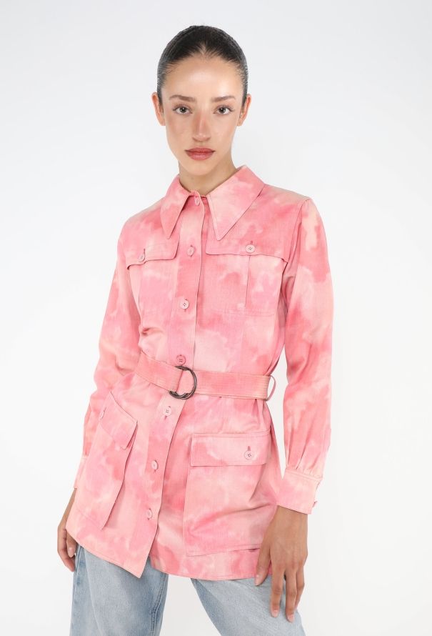 Saint Laurent HIGHLY COLLECTOR 1969 Tie-Dye Safari Jacket - 1