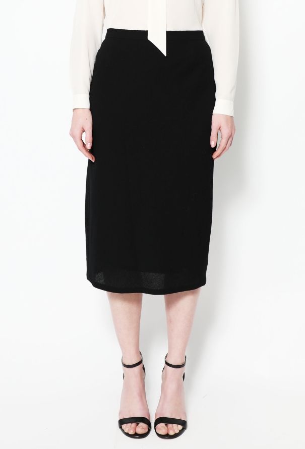 Chanel Vintage Crêpe Wrap Skirt - 2