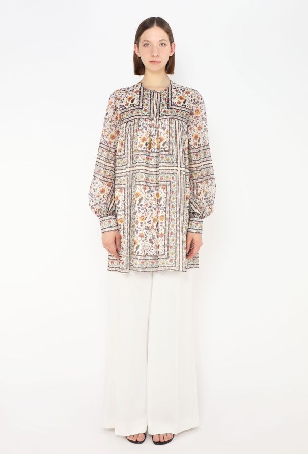 Saint Laurent 2014 Floral Peasant Tunic - 2