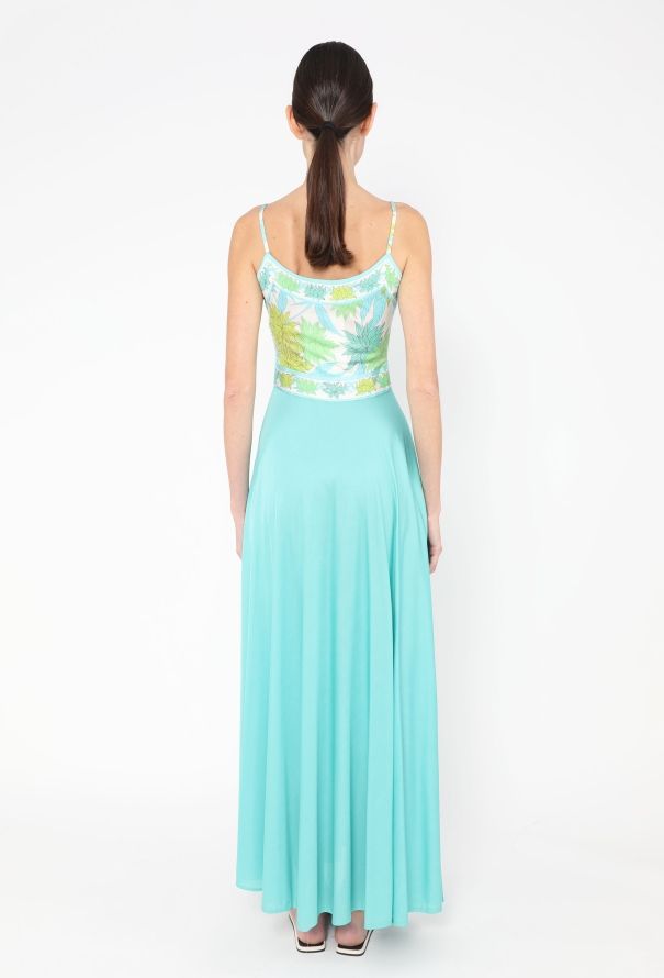 Emilio Pucci Early '70s Floral Printed Silk Dress - 4