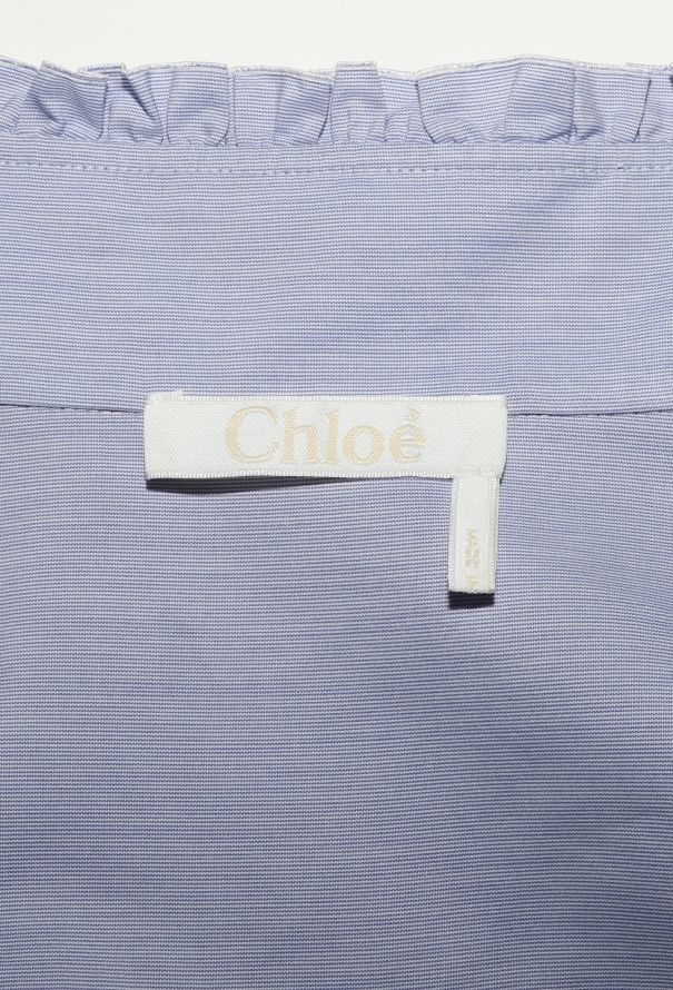 Chloé Resort 2019 Pinstripe Ruffled Tunic - 7