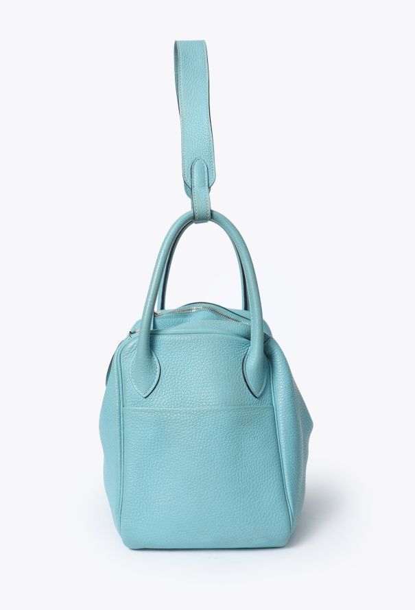 Hermès Lindy 30 Taurillon Clémence Bleu Atoll - 4