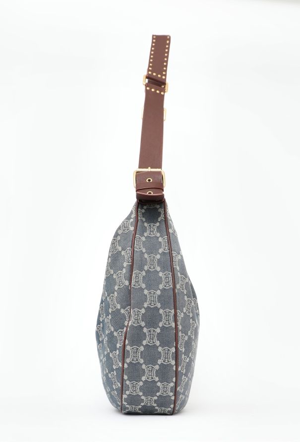 Céline Denim Triomphe Crossbody Bag - 4