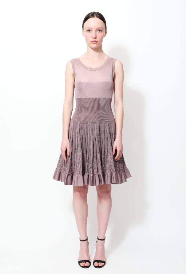 Alaïa Flared Metallic Skater Dress - 1