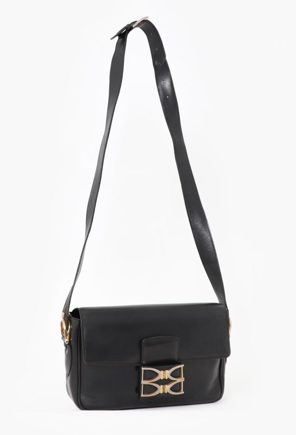 Céline '70s Black Box Shoulder Bag - 2
