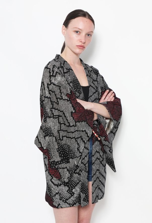 World Treasures Authentic Tricolor Crêpe Kimono - 4