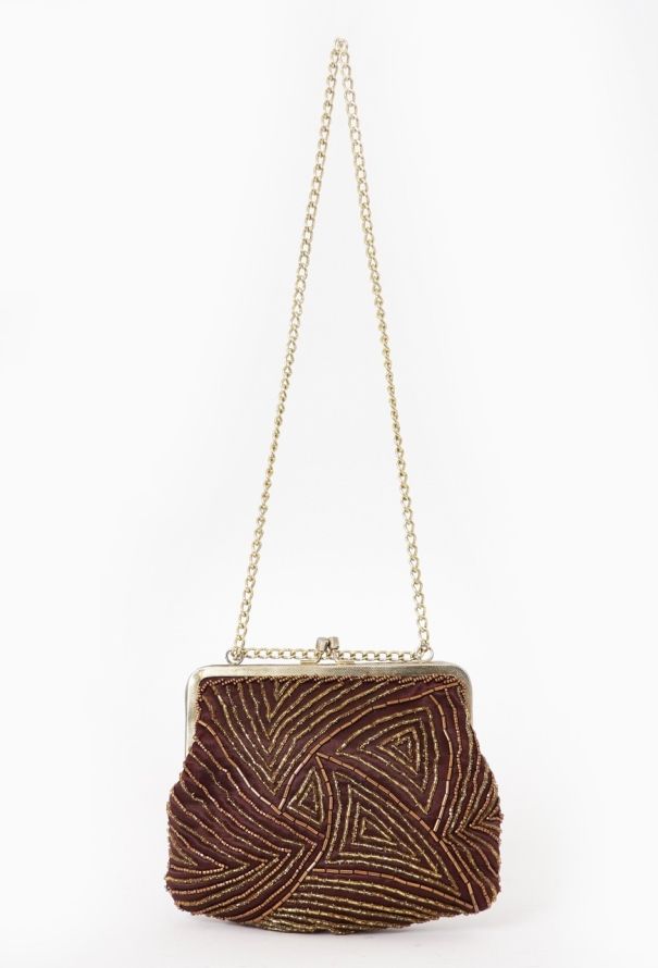 Sequined Mini Evening Bag - 1