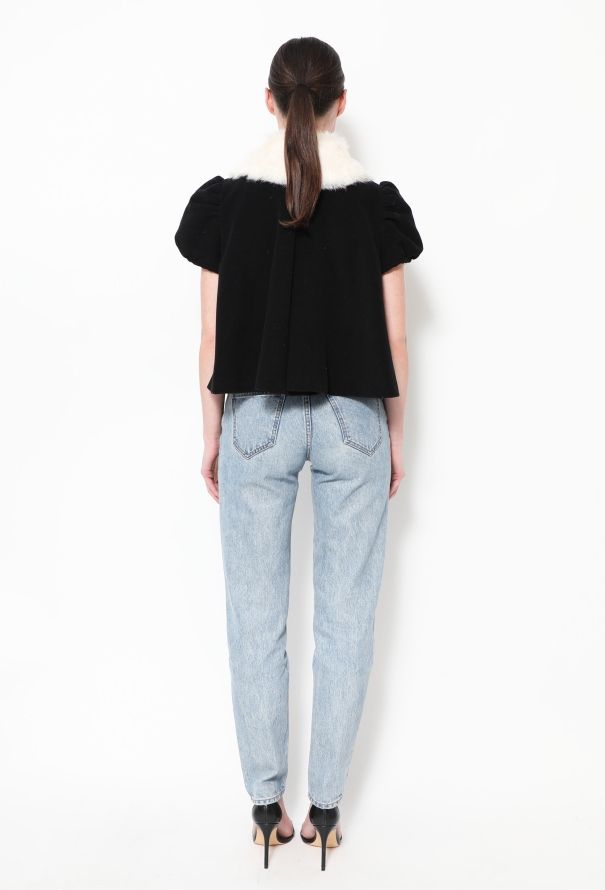 Jean Paul Gaultier Vintage Rabbit Fur Lavallière Jacket - 4