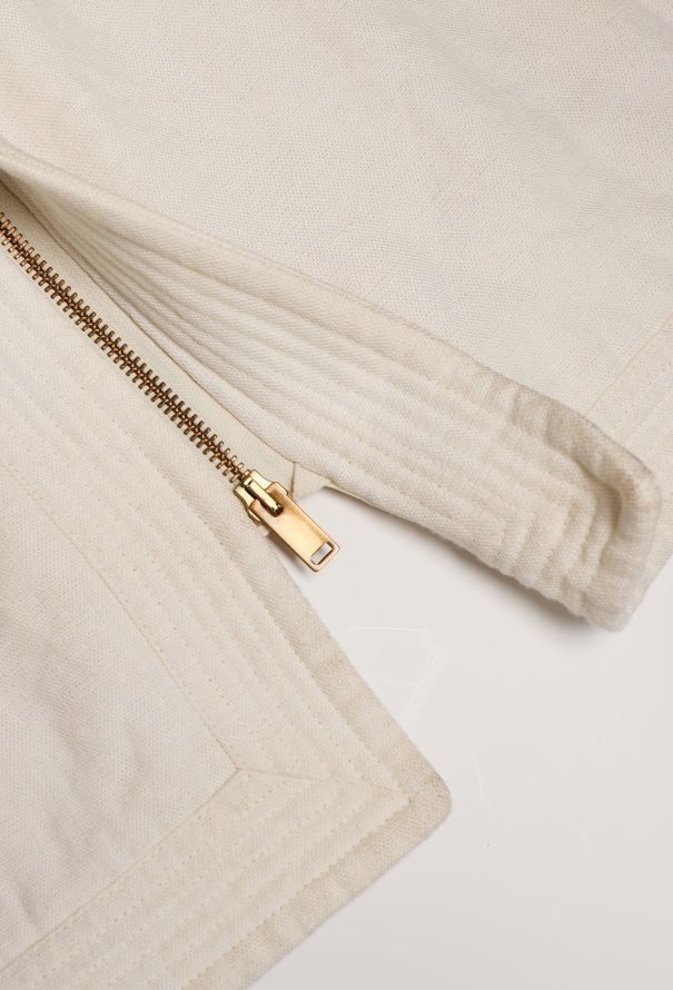 Céline S/S 2011 Belted Linen Kimono Vest - 11