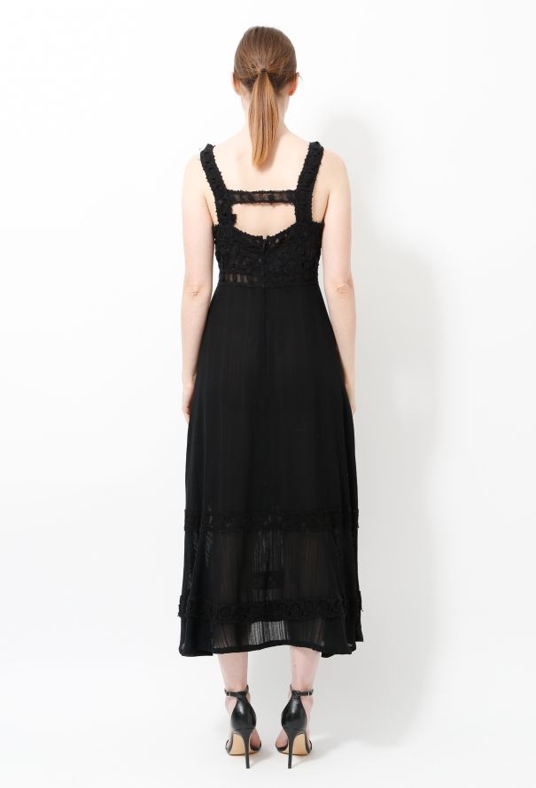 Chloé Vintage Crochet Slip Dress - 4
