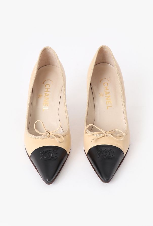 Chanel Bicolor Classic Leather Pumps - 3