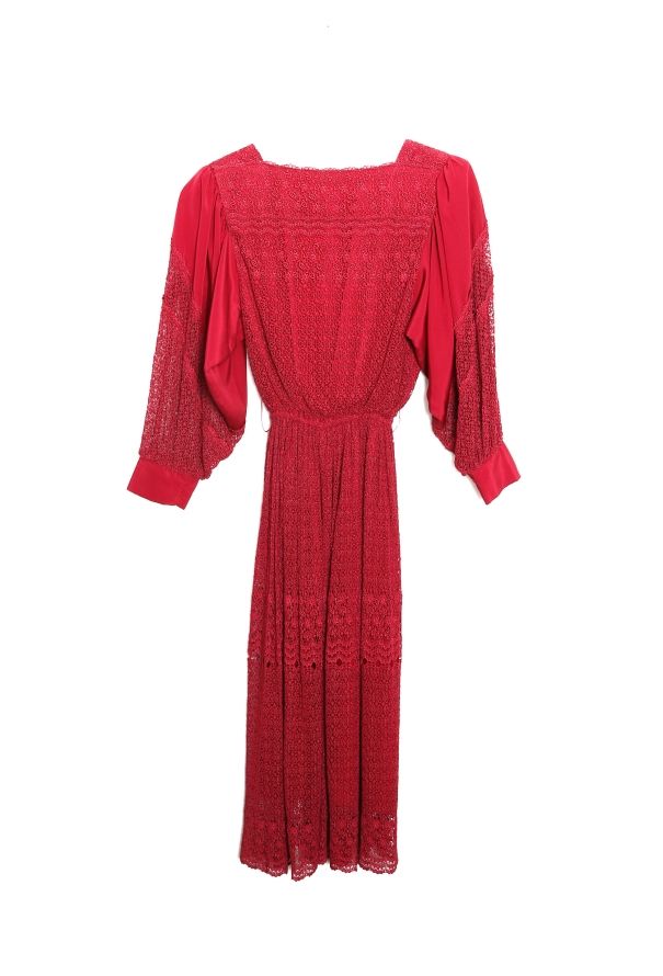 Floral Lace Crêpe Dress - 8