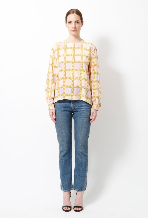 Céline 80s Chainlink Blouse - 3