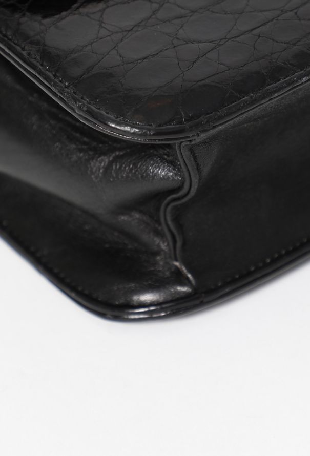 Céline '70s Crocodile Shoulder Bag - 11