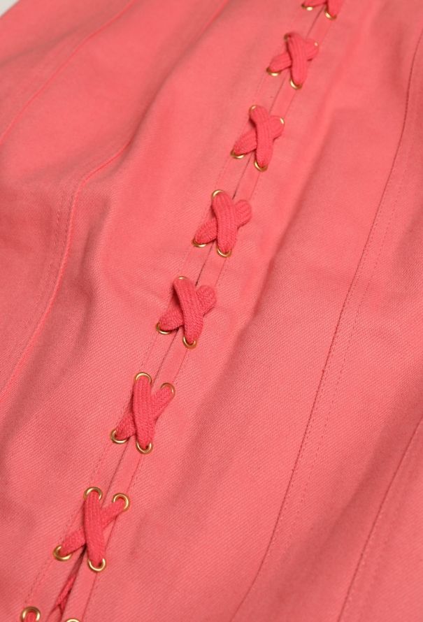 Jean Paul Gaultier 1989 Lace-up Denim Skirt - 6