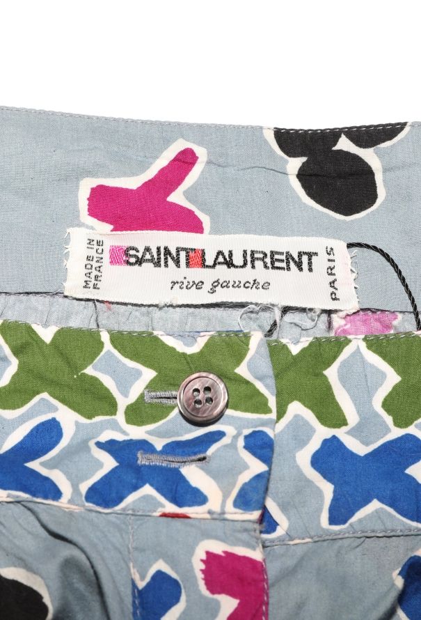 Saint Laurent 1979 Belted Printed Peasant Ensemble - 8