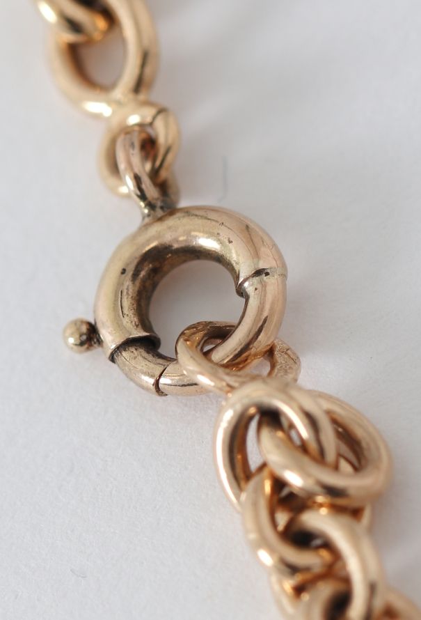 Vintage Fine Jewelry 1970s 18k Yellow Gold Chainlink Necklace - 3